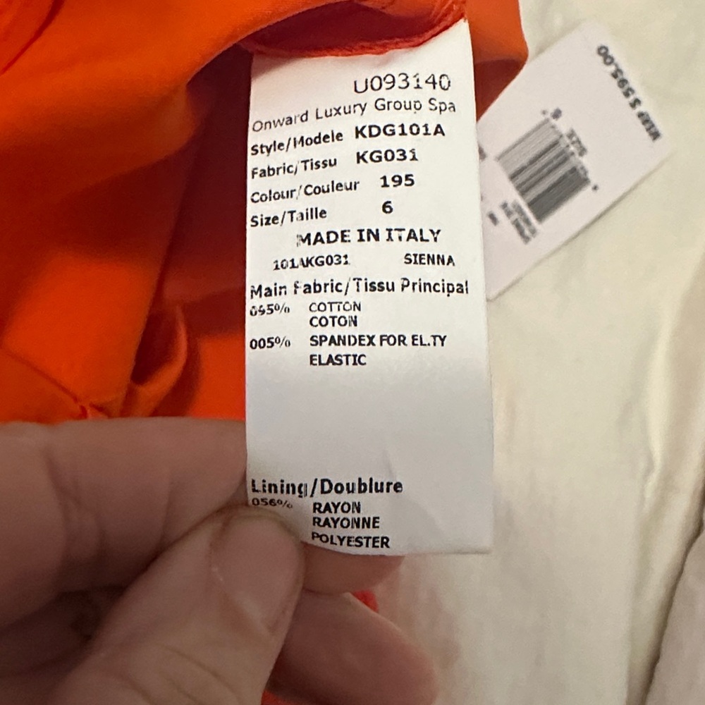 Michael Kors Bold Orange Mini Skirt - Picture 7 of 8